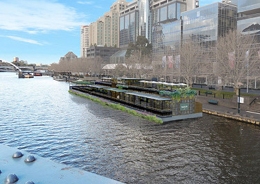 Floating botanical oasis coming to Southbank