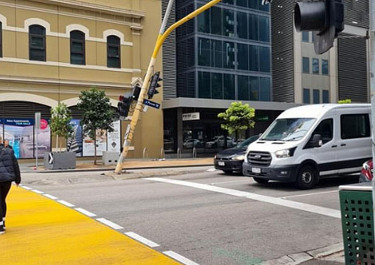 Residents’ fears of trucks using notorious City Rd intersection grows after traffic pole knocked over